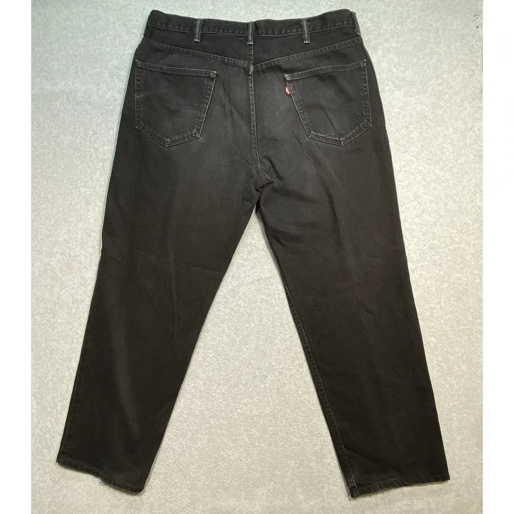 Levis 550 Regular Fit Straight Leg‎ City Retro Black Jeans Men's 40x30 Denim